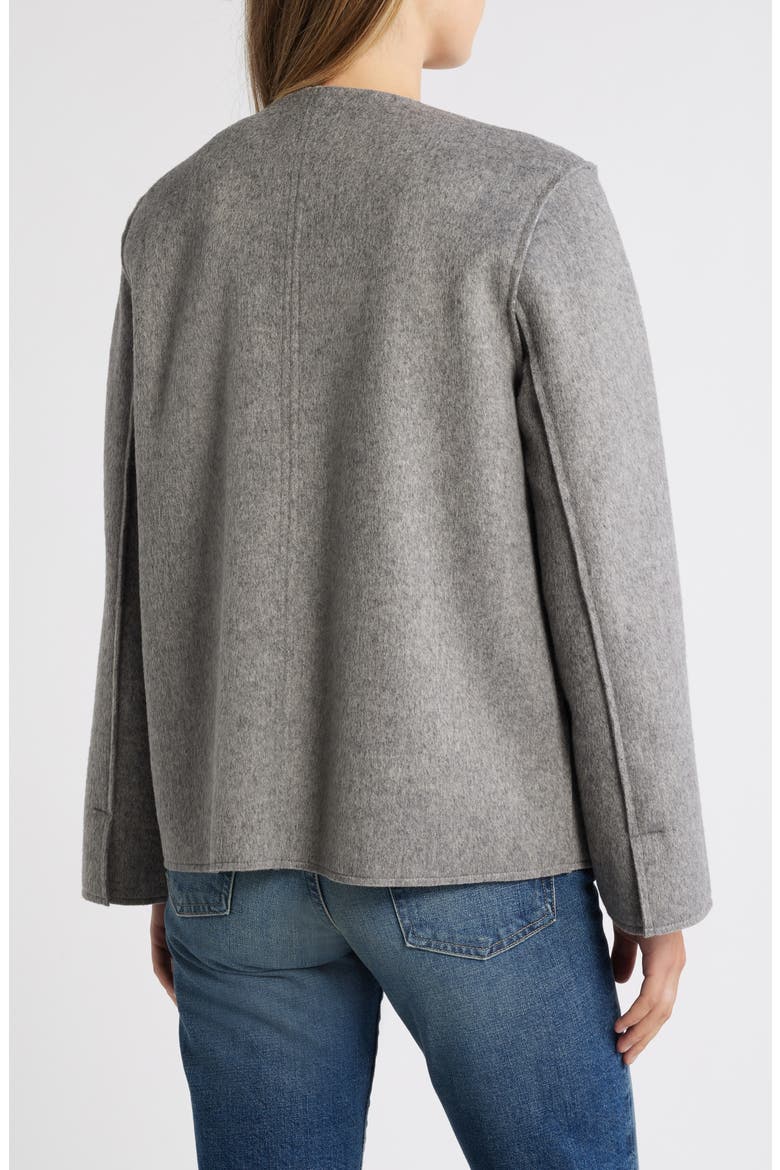 Shoulder Dart Coat, Alternate, color, HEATHER GRAPHITE