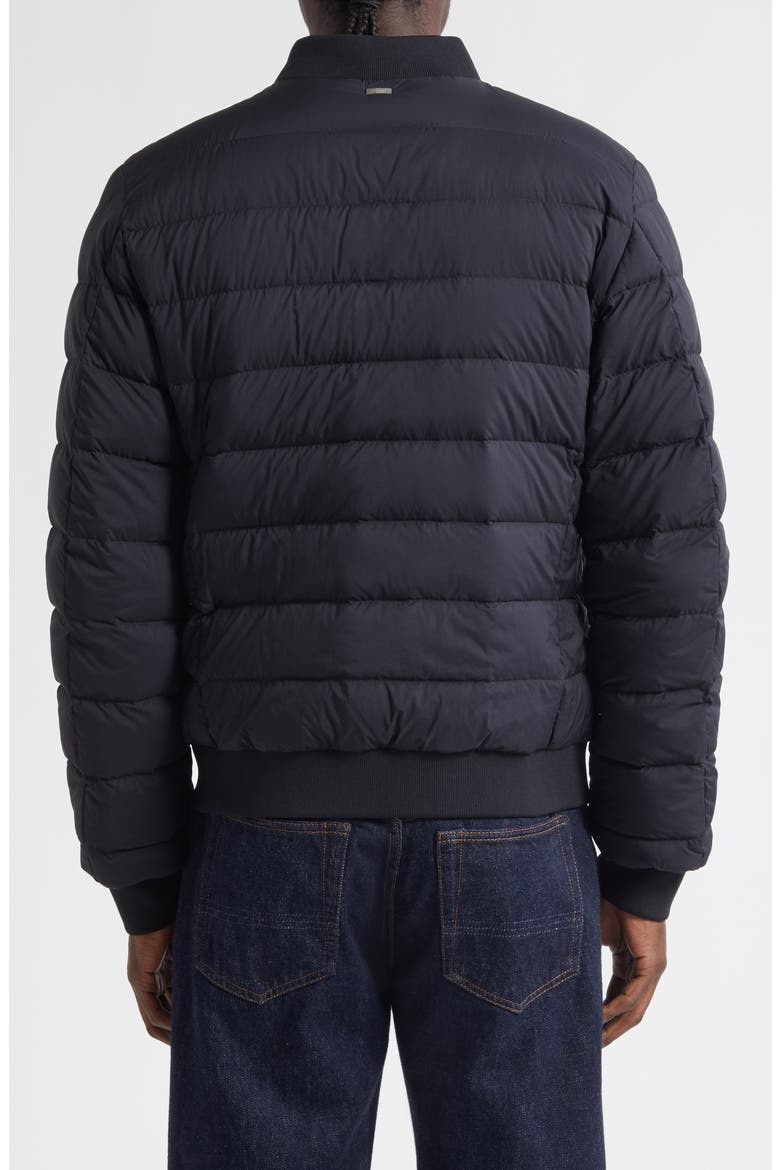 L'Aviatore Matte Nylon Down Puffer Jacket, Alternate, color, BLACK