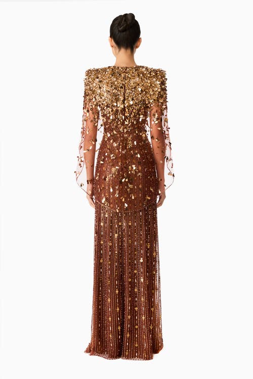 Jenny Packham Nettie Gown In Brown