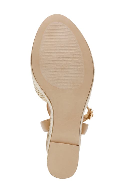 Steve Madden Wanona Ankle Strap Peep Toe Platform Wedge Sandal In Nat Raffia