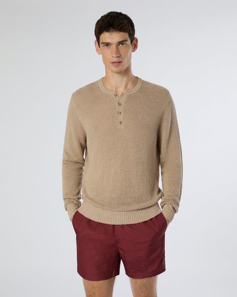 Linen sweater mens best sale