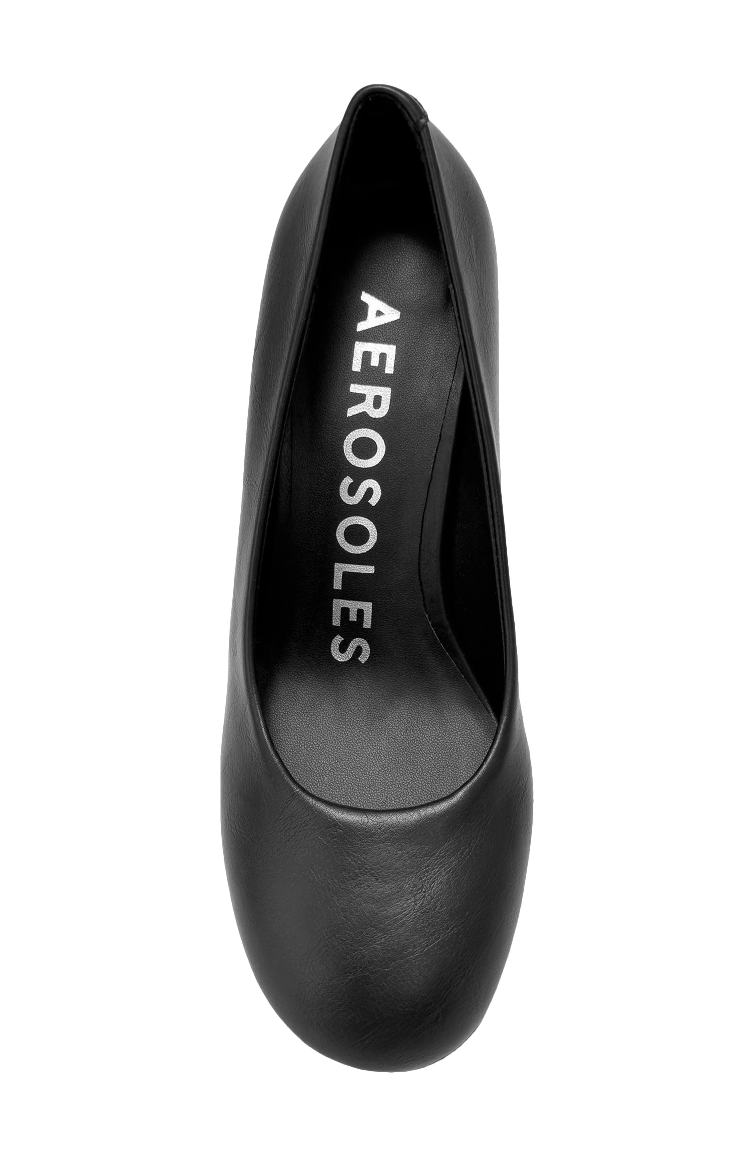 Olive FX Glazed Pump, Alternate, color, BLACK LEATHER