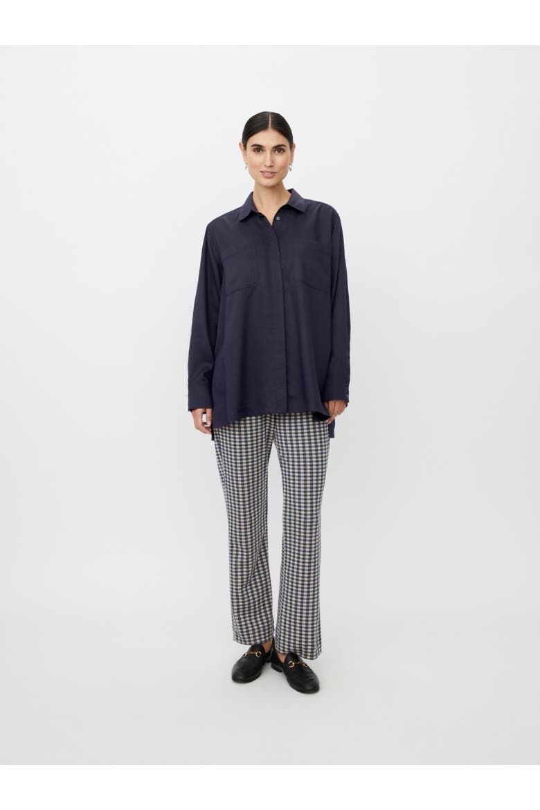 MaItaliane Oversized Shirt, Alternate, color, Navy Blazer