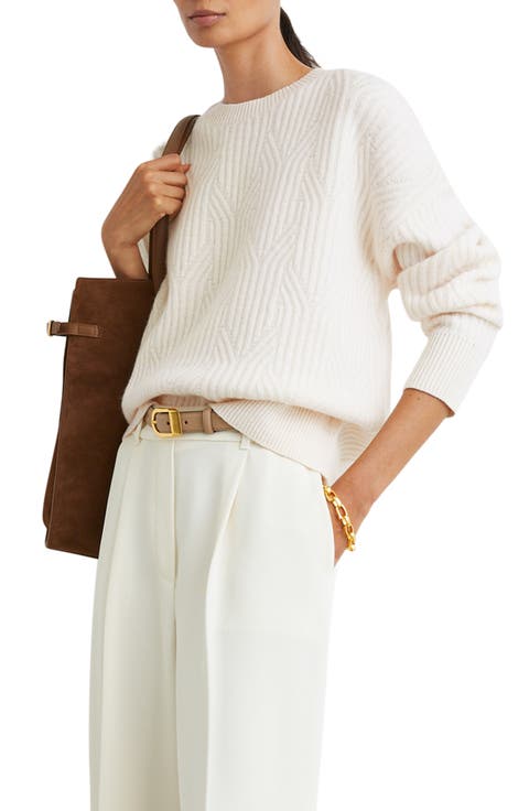 Leah Wool & Cashmere Crewneck Sweater
