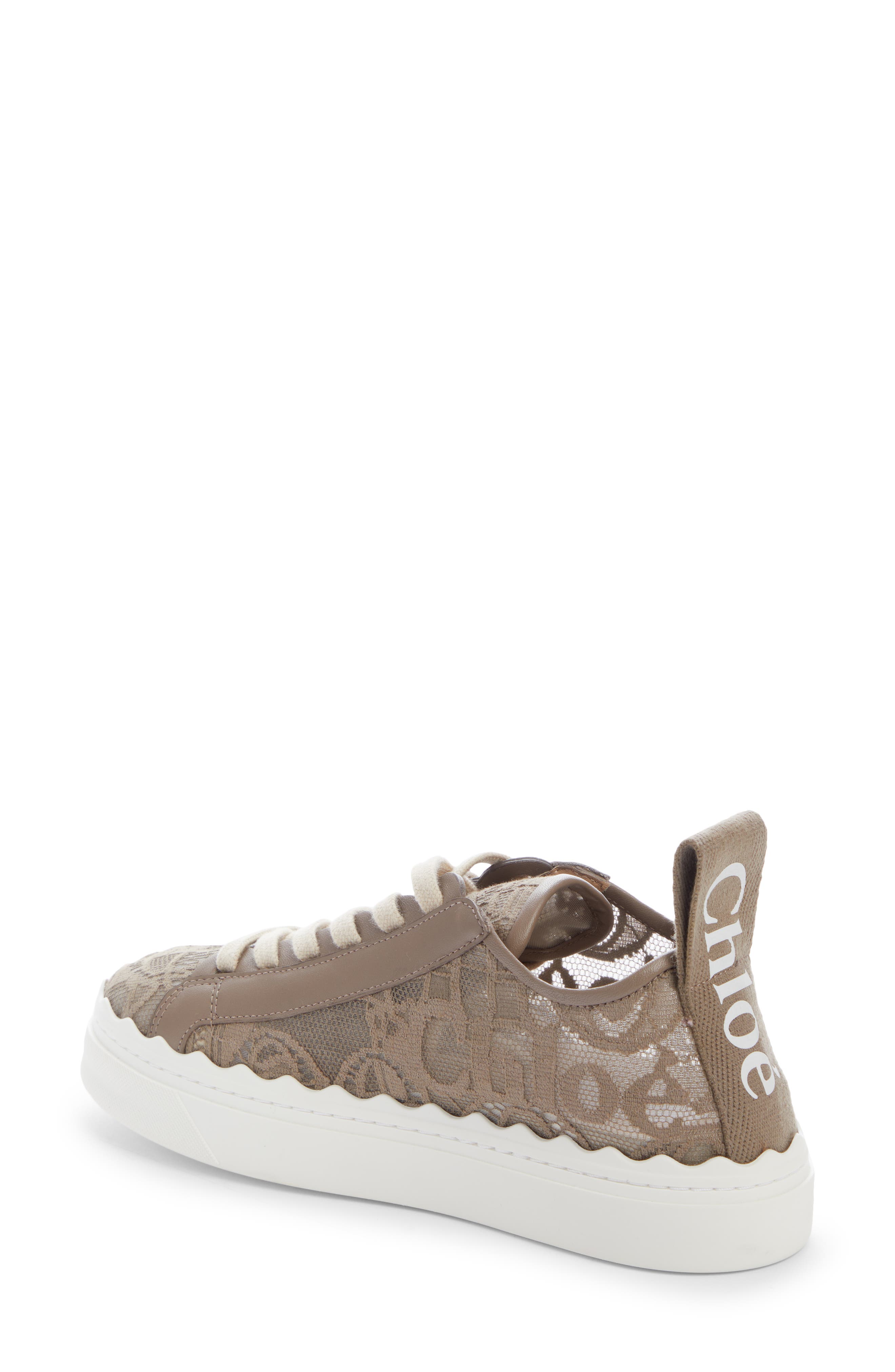 Lauren Logo Lace Platform Sneaker, Alternate, color, DARK GREIGE