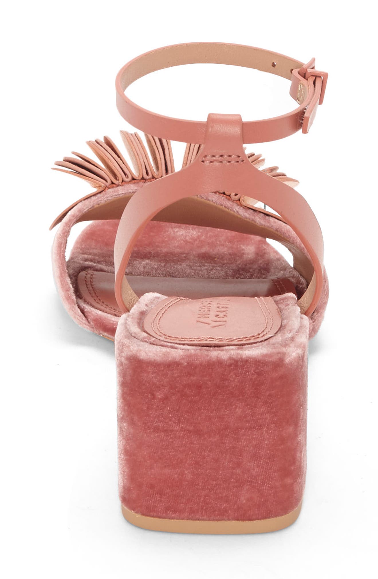 Riza Block Heel Sandal, Alternate, color, ROSE/ SALMON