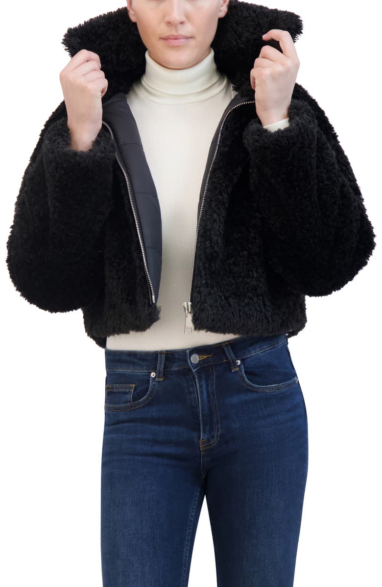 Rebecca Minkoff Faux Fur Short Jacket, Alternate, color, 