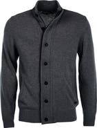 Barbour Elbow Patch Wool Cardigan