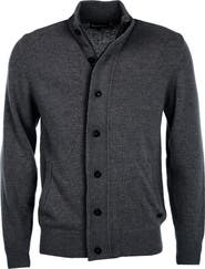 Barbour Elbow Patch Wool Cardigan