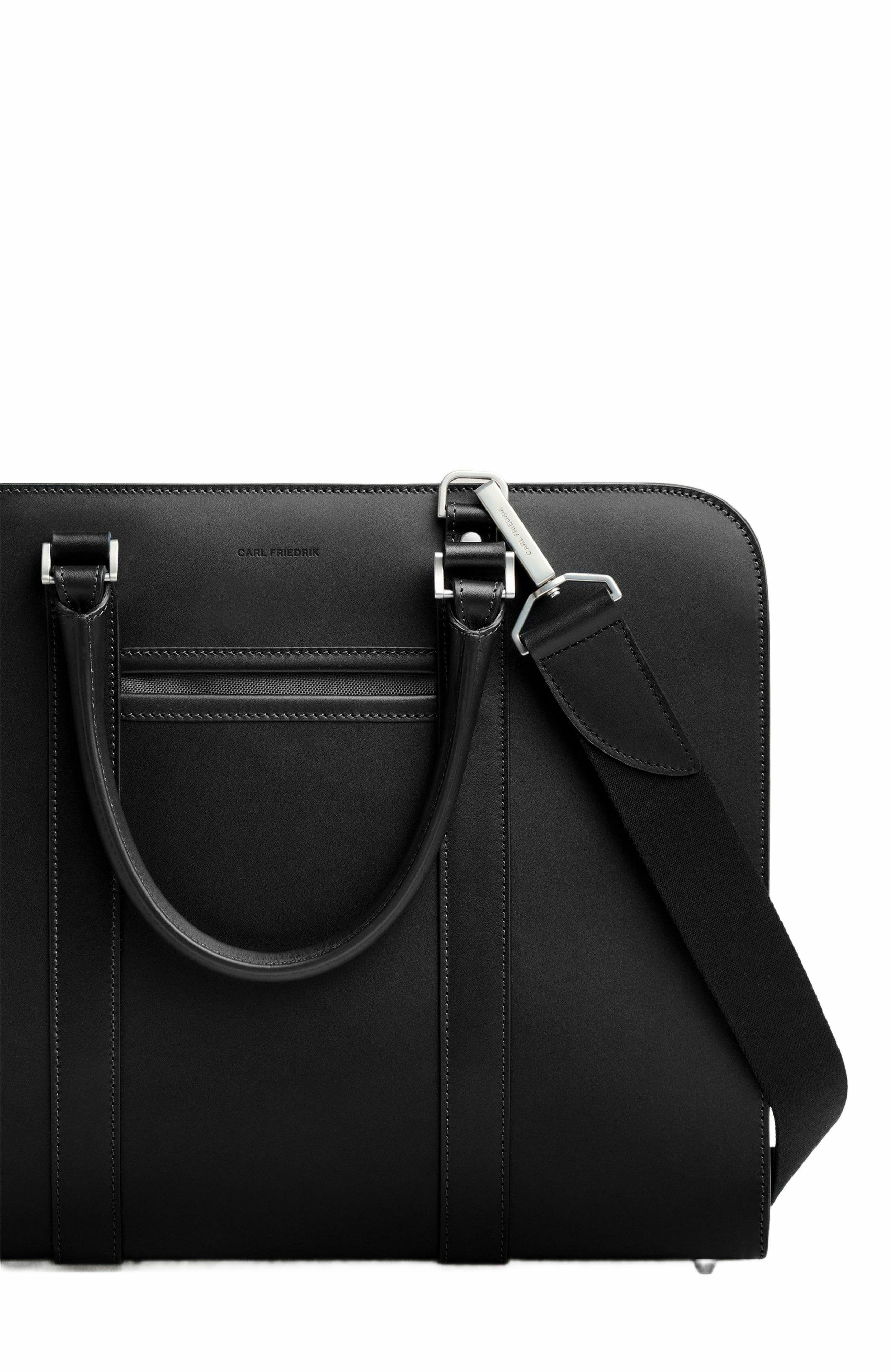 Carl Friedrik Palissy Double Briefcase, Alternate, color, Black