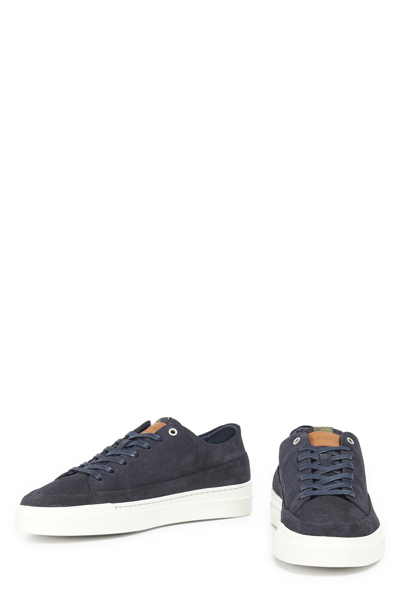 Barbour Lago Sneaker, Alternate, color, Navy Suede