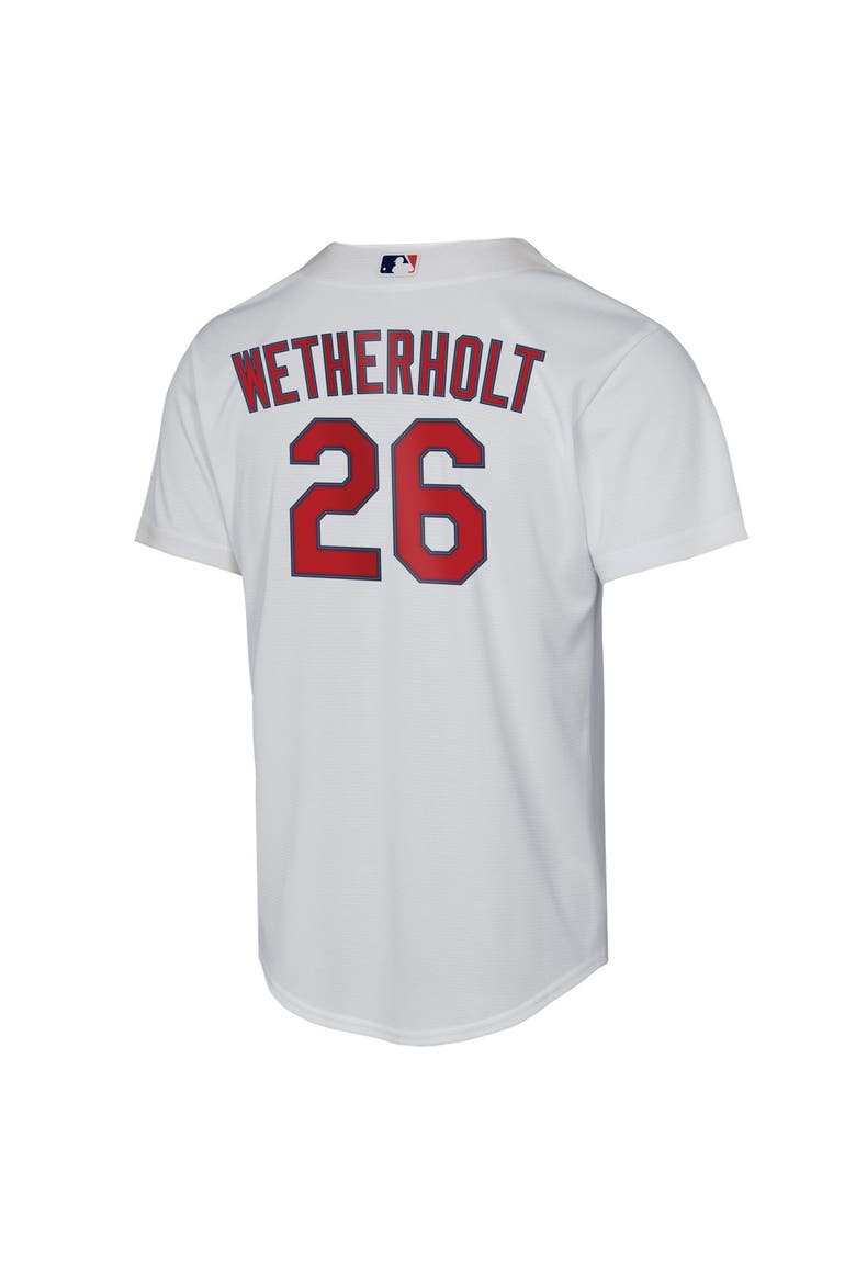 Youth Nike JJ Wetherholt White St. Louis Cardinals Home Replica Jersey, Alternate, color, White