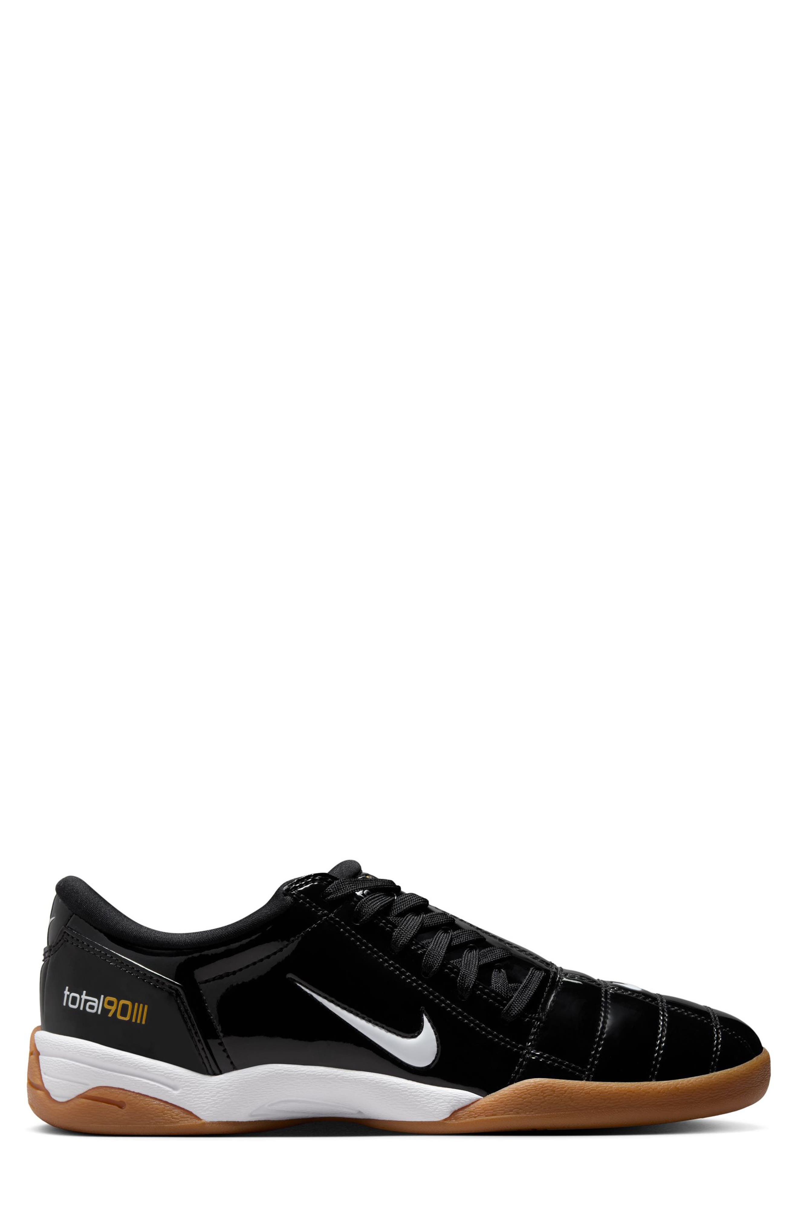 Nike Total 90 Soccer Sneaker, Alternate, color, Black/ White/ Metallic Gold