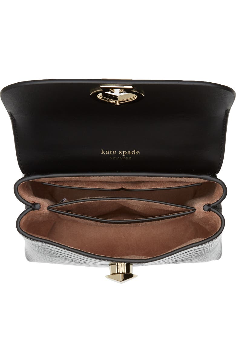 Kate Spade New York romy croc-embossed leather top handle bag, Alternate, color,