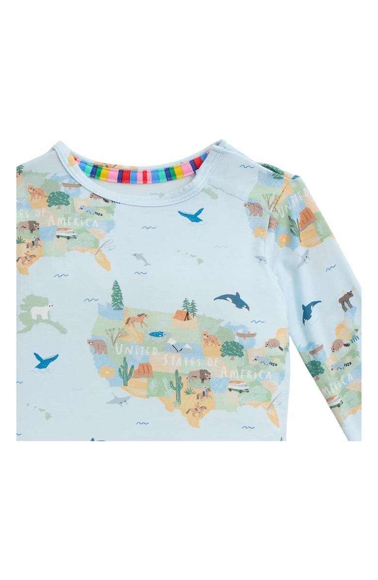 Magnetic Me Kids' America the Beautiful Fitted Two-Piece Pajamas, Alternate, color, 