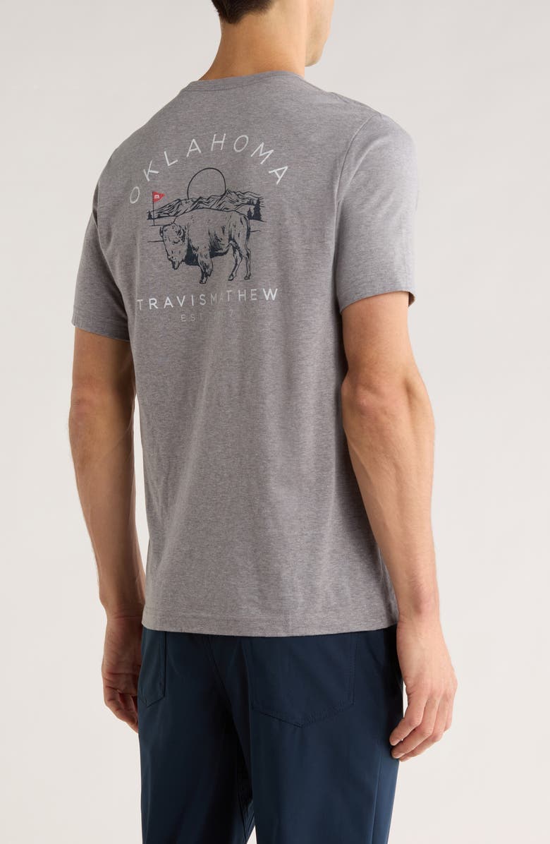 TravisMathew Small Detour Cotton Graphic T-Shirt, Alternate, color, Heather Medium Grey