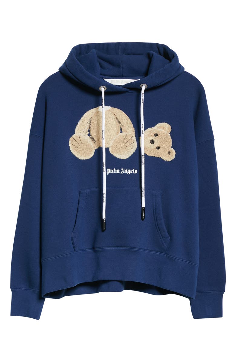 Palm Angels Women's Headless Bear Cotton Hoodie, Alternate, color, 