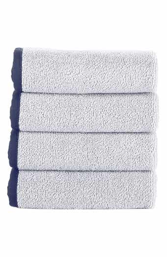 Brooks Brothers Four-Piece Contrast Frame Cotton Washcloth Set