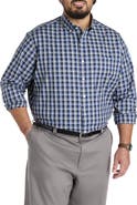 Oak Hill Big & Tall  Small Plaid Performance Sport Shirt