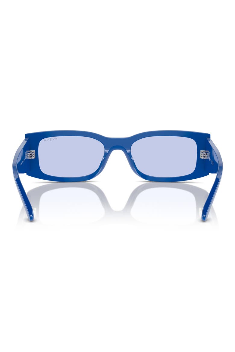 53mm Rectangular Sunglasses, Alternate, color, BLUE