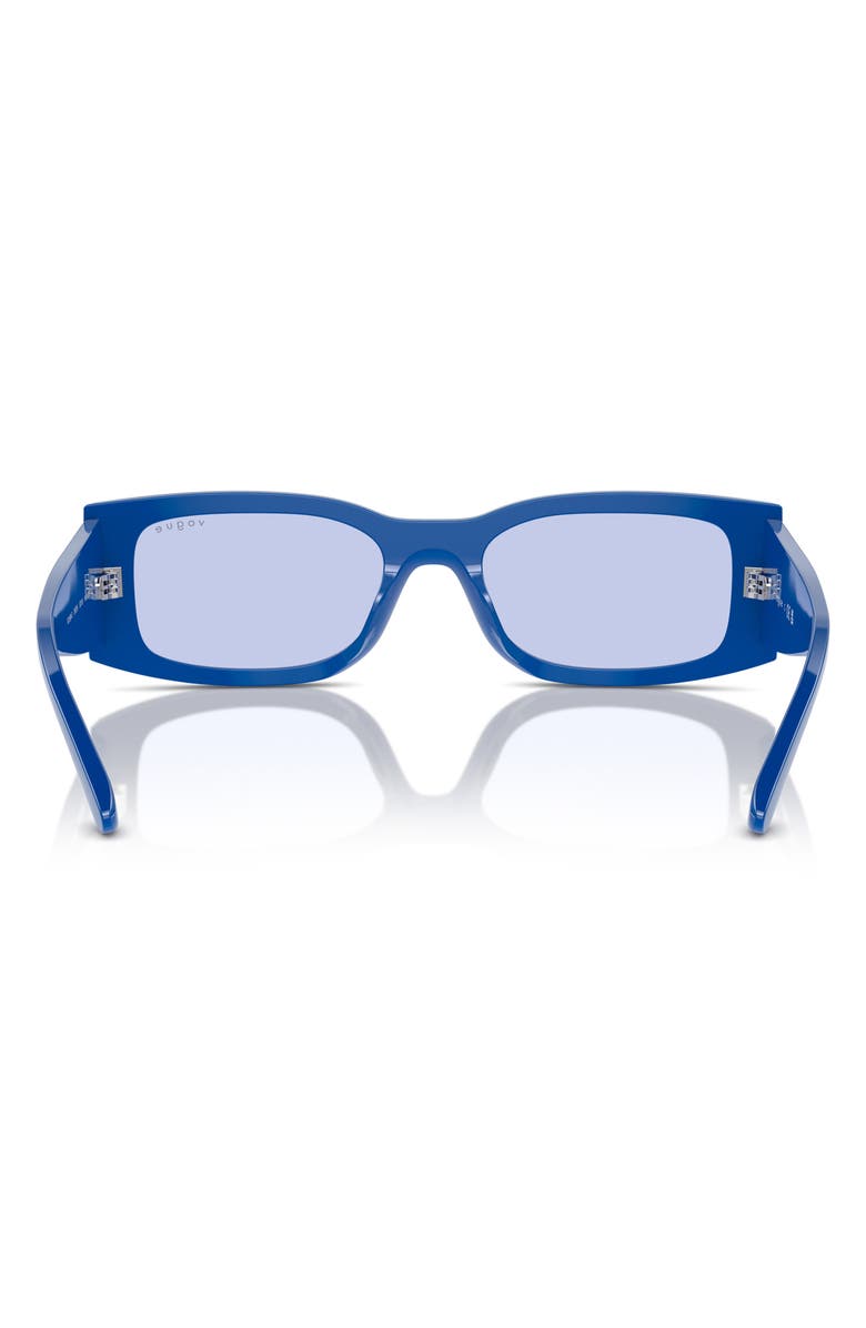 VOGUE 53mm Rectangular Sunglasses, Alternate, color, Blue