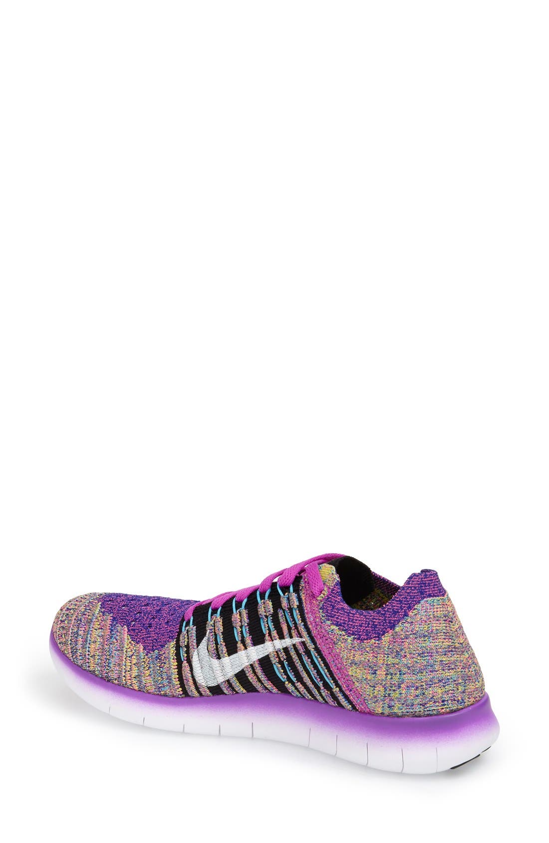'Free Flyknit' Running Shoe, Alternate, color, VIOLET/ BLACK