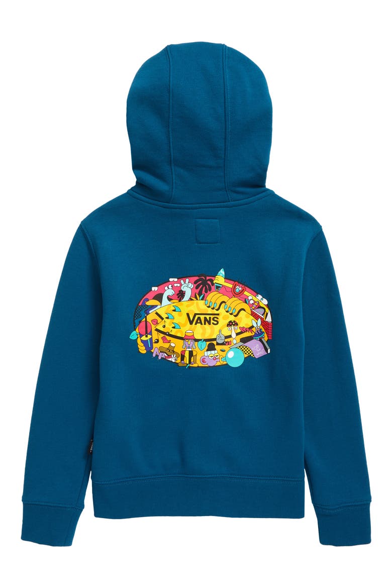 Kids' Future Standard Zip-Up Graphic Hoodie, Alternate, color, MOROCCAN BLUE