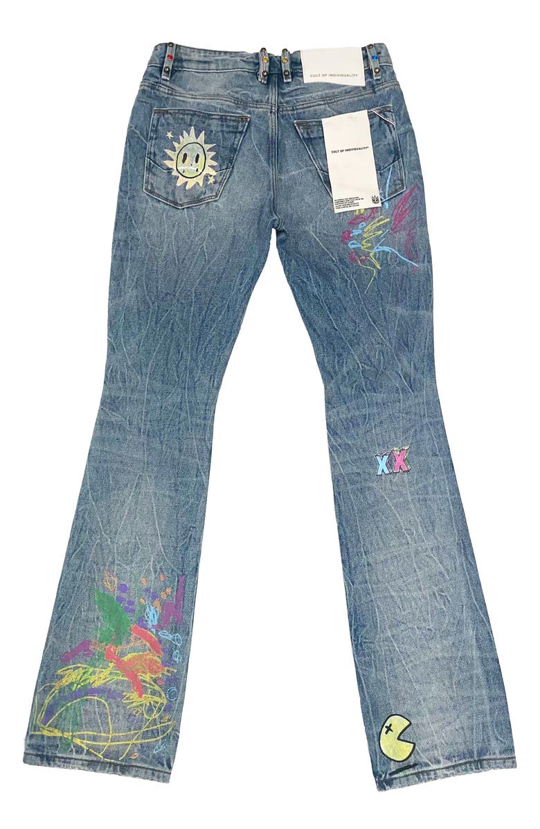 Cult of Individuality Lenny Graffiti Bootcut 603 Jeans, Alternate, color, Finn Graffiti