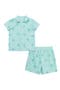 Printed Terry Shirt & Shorts Set