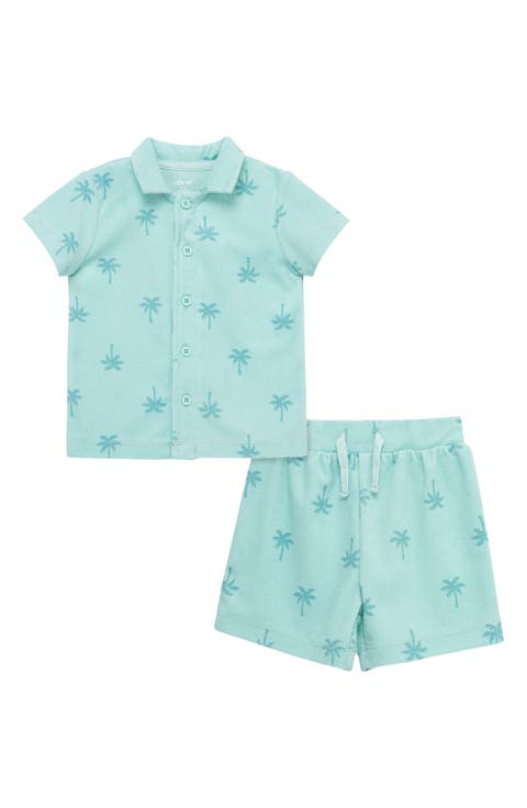 Printed Terry Shirt & Shorts Set (Baby)