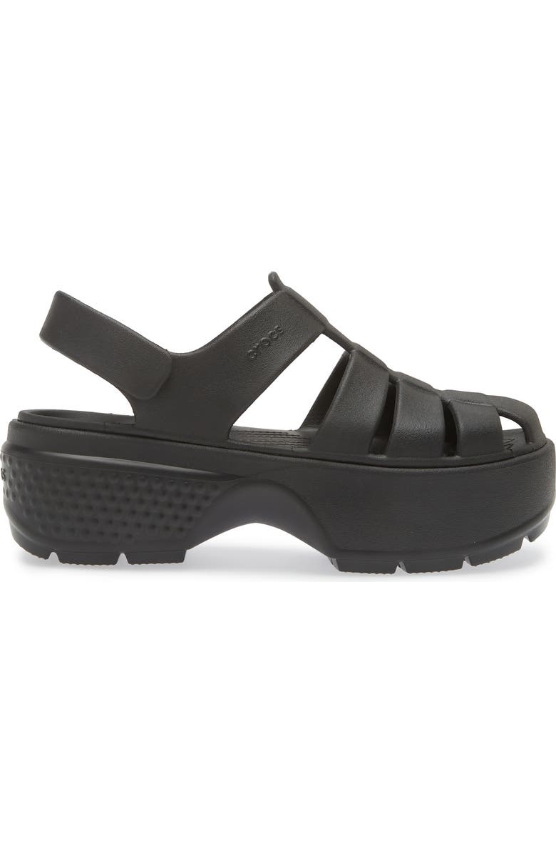 CROCS Stomp Platform Fisherman Sandal, Alternate, color,