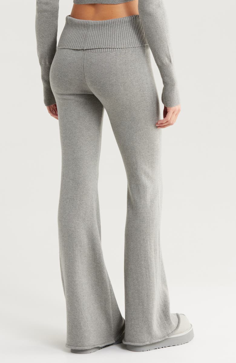 Florence by Mills Barre Foldover Wide Leg Pants, Alternate, color, Heather Grey