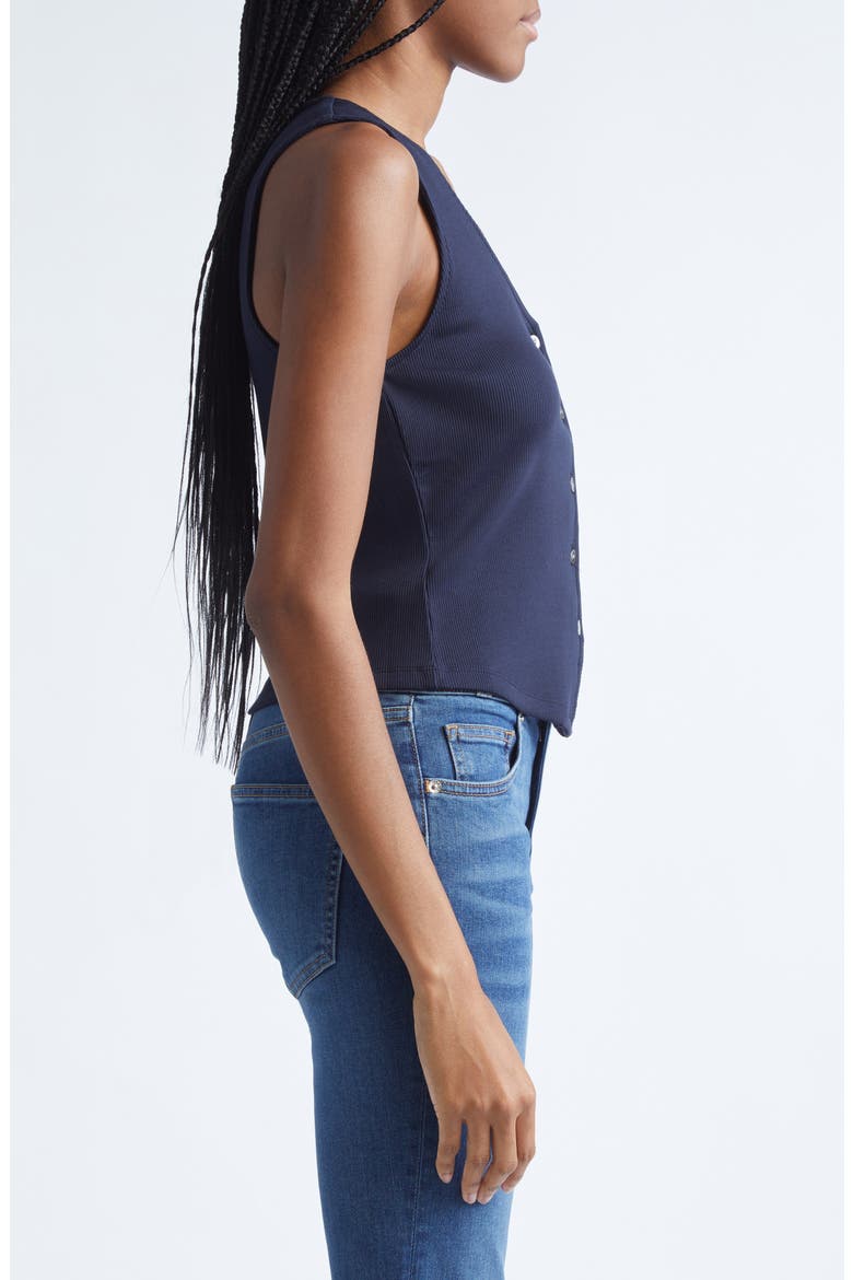 Hoorne Rib Vest, Alternate, color, NAVY