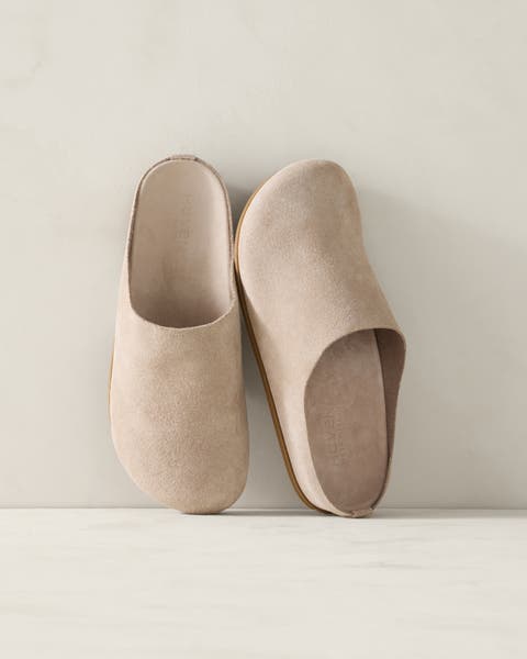 Suede Clogs