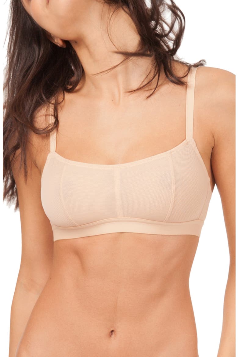 The Straight Up Bralette, Main, color, TOASTED ALMOND