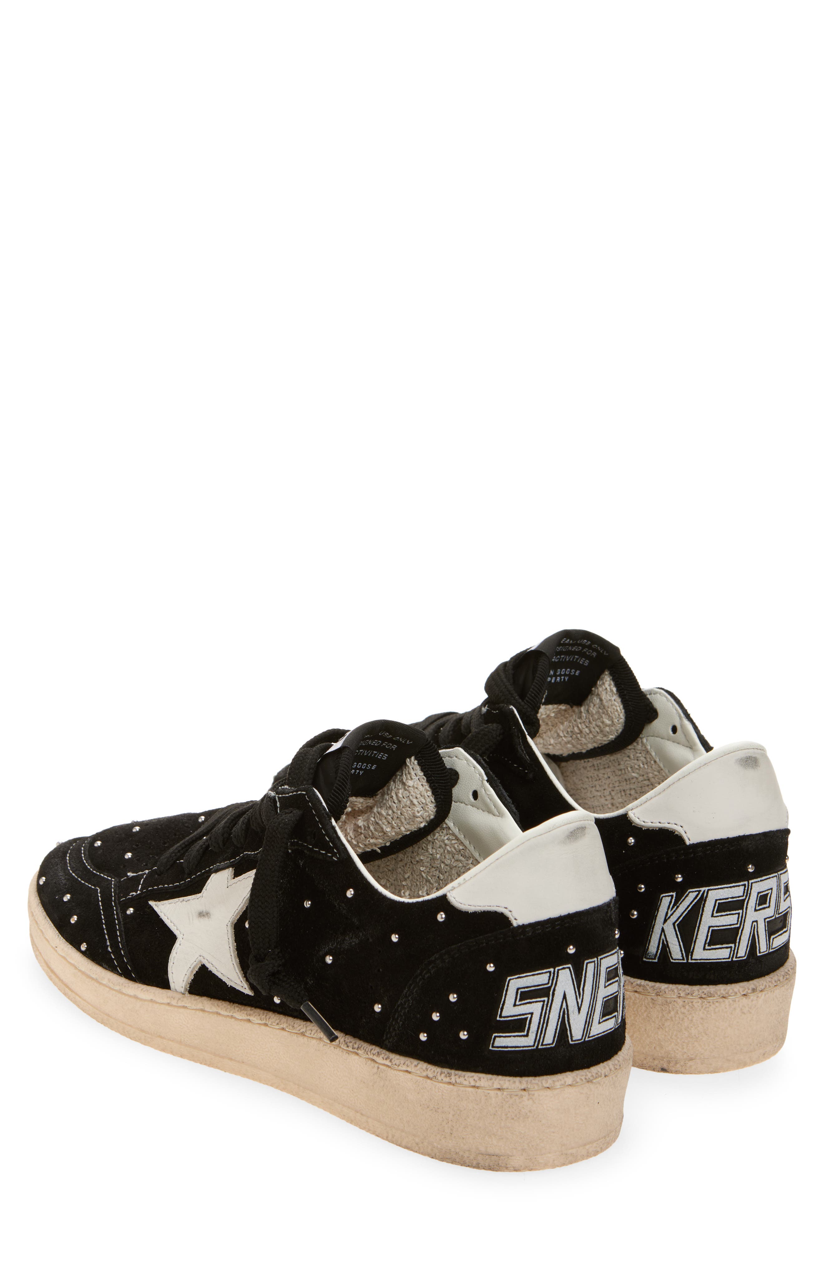 Golden Goose Ball Star Low Top Sneaker, Alternate, color, Black/ Milk