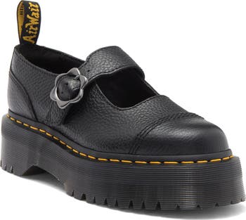 Addina Flower Buckle Platform Mary Jane