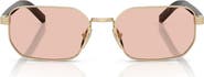 Prada PR D62S 56mm Rectangle Sunglasses