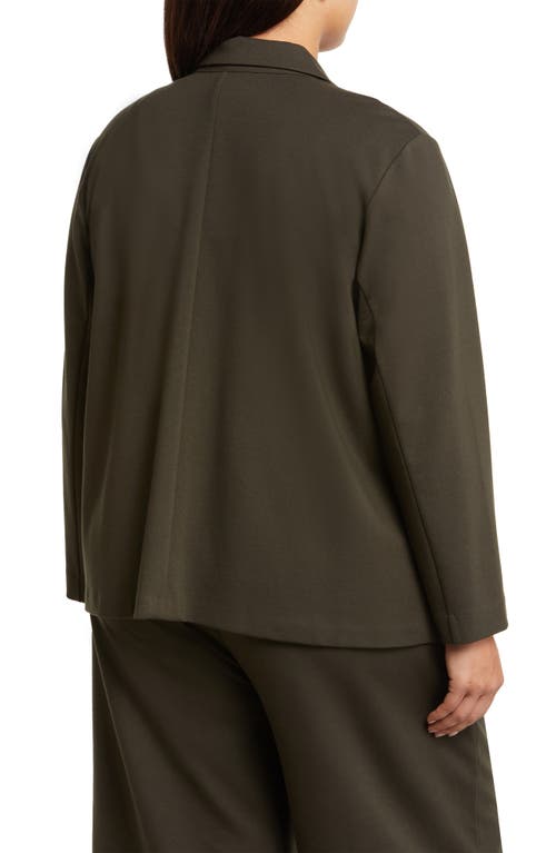 Eileen Fisher Open Front Blazer In Multi