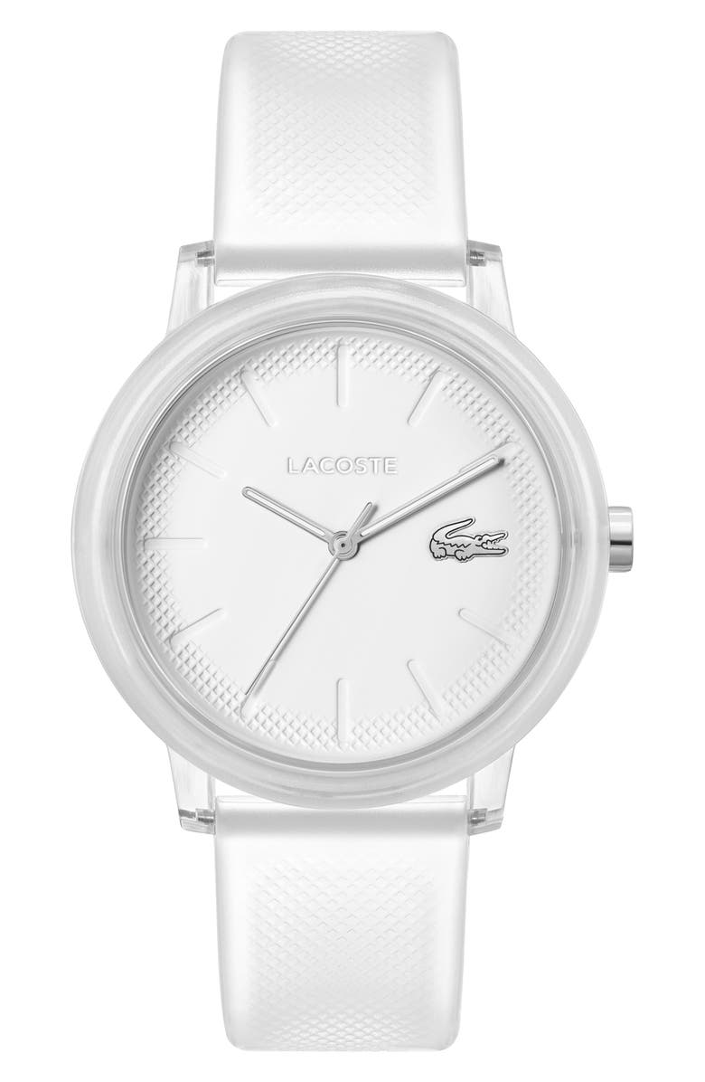 Lacoste L12.12 Silicone Strap Watch, 36mm, Main, color,