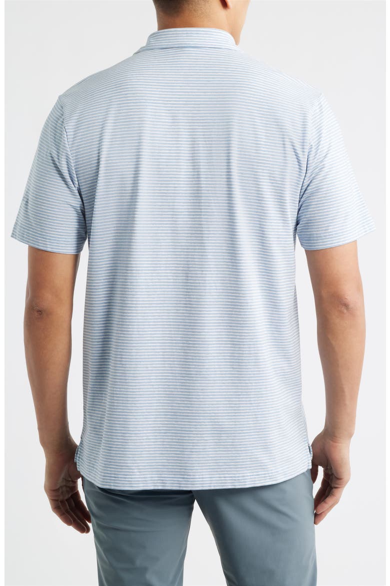 Crown Stripe Relaxed Fit Cotton Polo, Alternate, color, CLOUDY BLUE