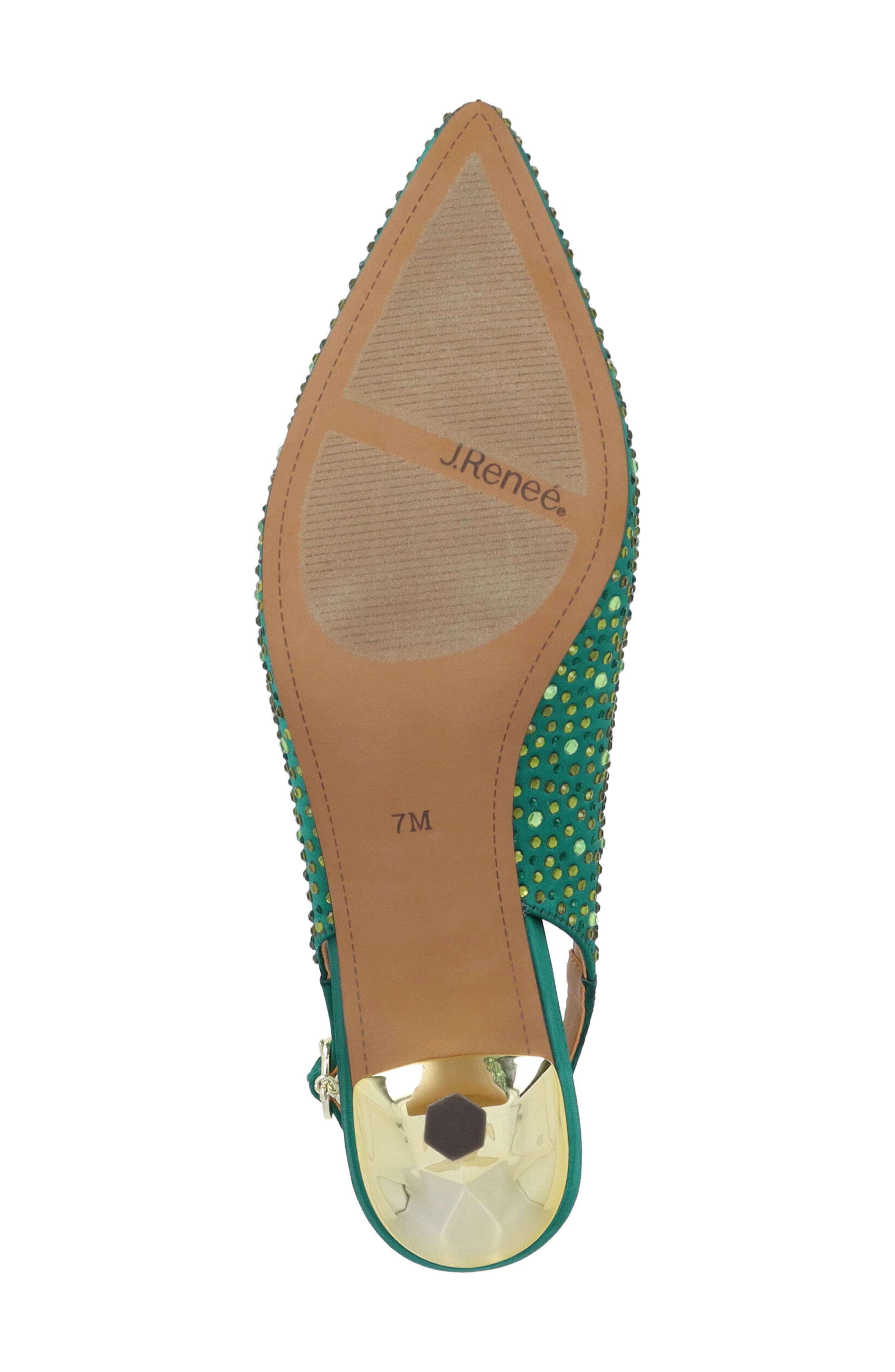 J. Reneé Ferryanne Slingback Pointed Toe Pump, Alternate, color, Green