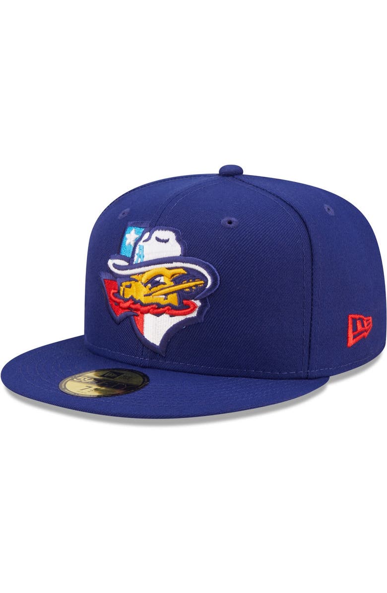 New Era Men's New Era Royal Amarillo Sod Poodles Authentic Collection 59FIFTY Fitted Hat, Main, color, Royal