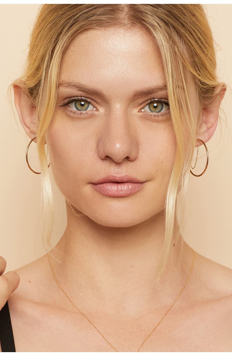 Oradina 14K Yellow Gold Palermo Hoops, Alternate, color, Yellow Gold