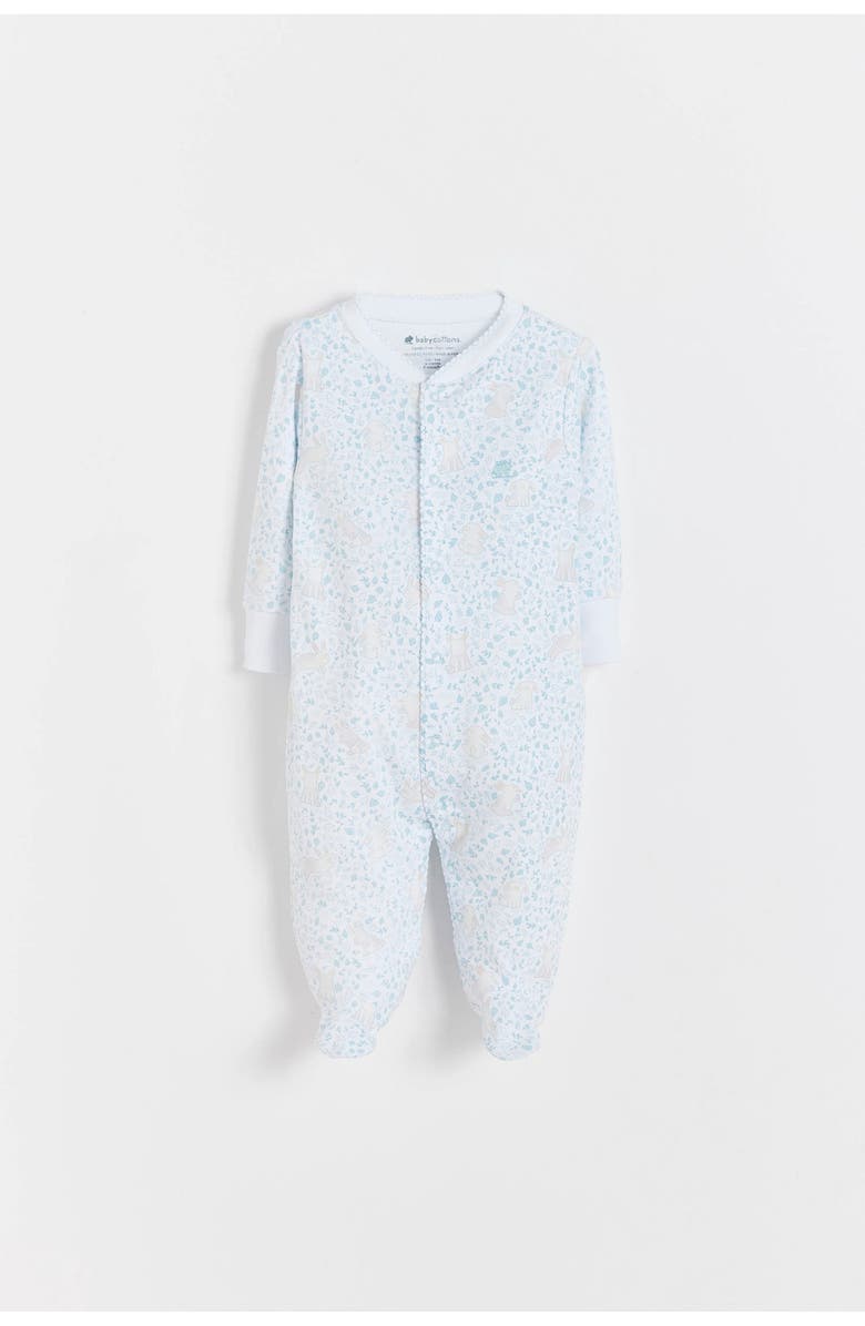 Babycottons Peanut Front-Snap Footie for Infant, Main, color, Full-Print