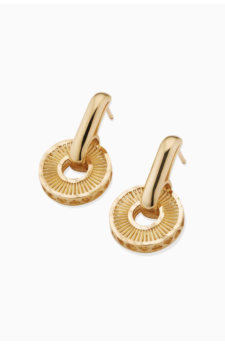 Oradina 14K Yellow Gold Icon Drop Earrings, Alternate, color, Yellow Gold