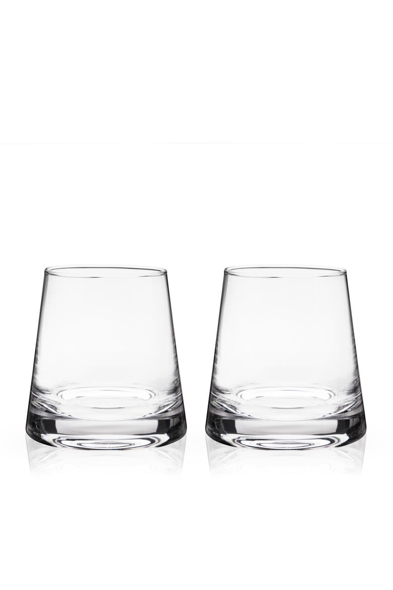 Burke Crystal Whiskey Glasses Set of 2, Main, color, Clear