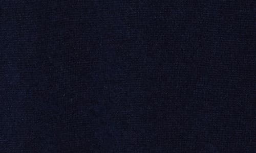 Sofia Cashmere Ruffle Mock Neck Cashmere Sweater In Blue