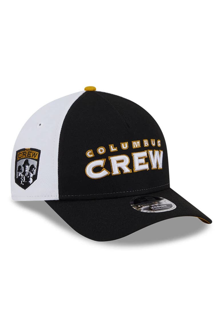 Men's New Era  Black/White Columbus Crew 2025 Jersey Hook 9FORTY M-Crown Adjustable Hat, Alternate, color, Black