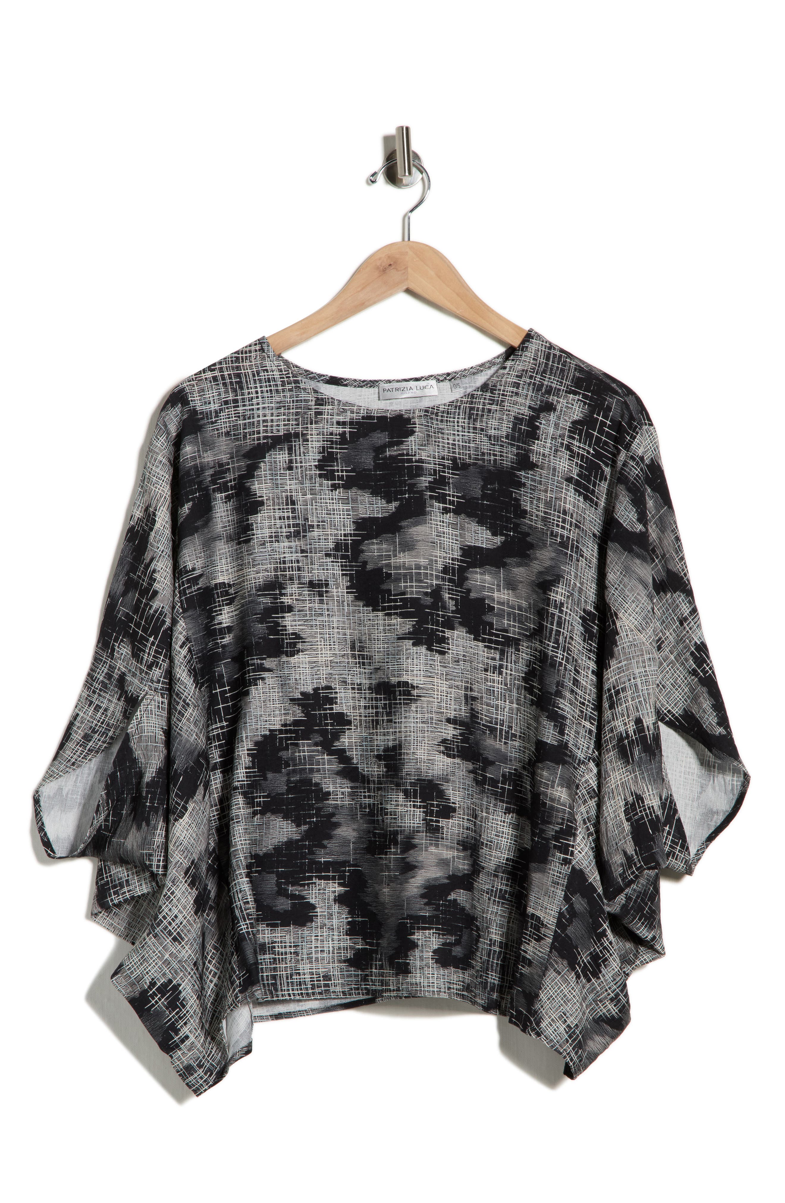 PATRIZIA LUCA Printed Cocoon Top